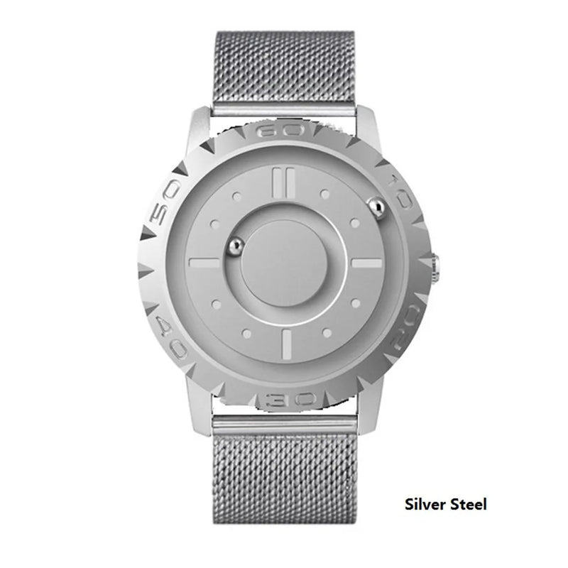 Relógio magnético de esferas Eutour masculino, marca de luxo dos famosos relógios de pulso de quartzo à prova da água