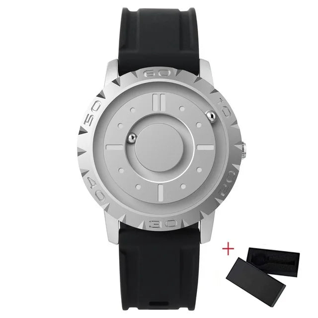 Relógio magnético de esferas Eutour masculino, marca de luxo dos famosos relógios de pulso de quartzo à prova da água